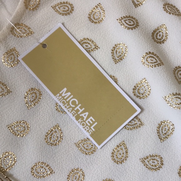 NWT Michael Kors Smocked Waist Top - Picture 11 of 16